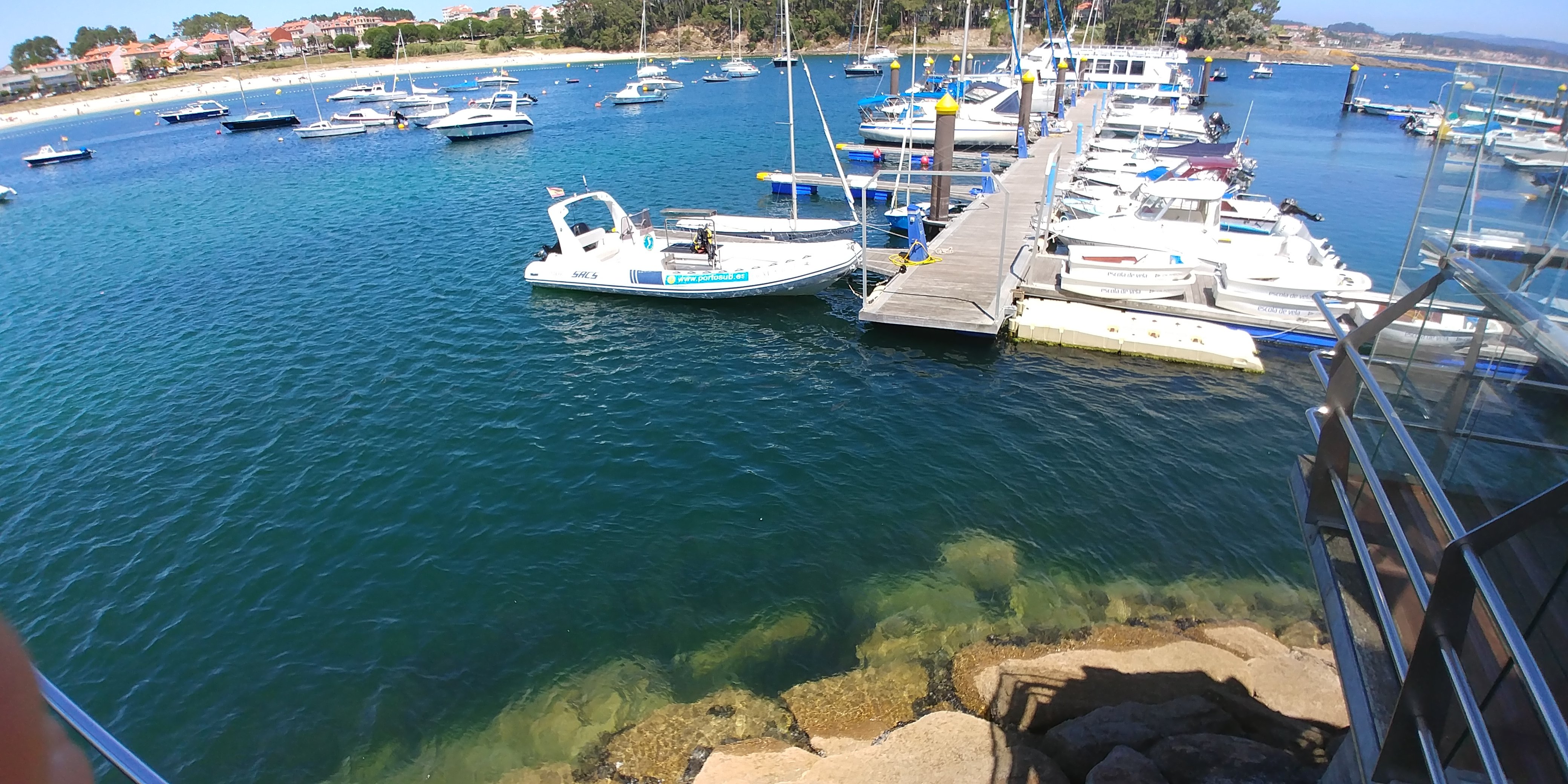 Embarcación en Portonovo