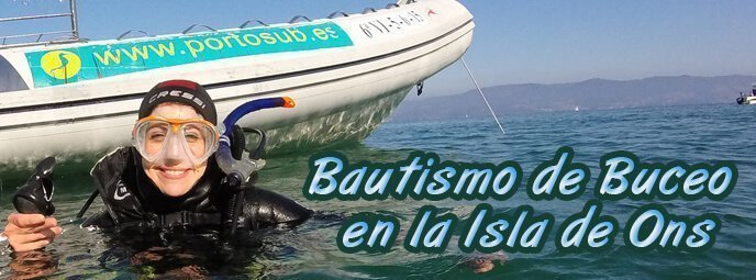 Bautismo de Buceo en la Isla de Ons con Portosub
