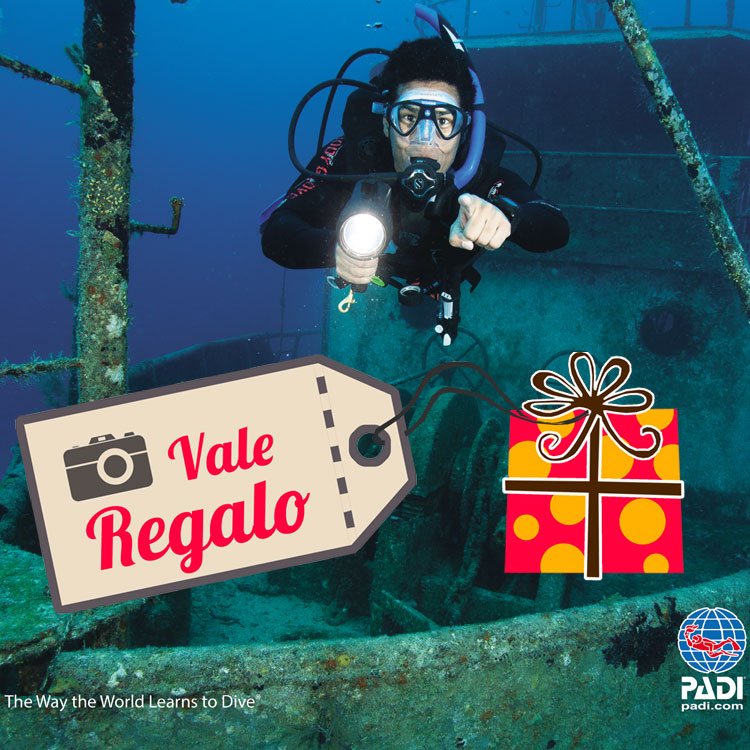 Regalar cursos de buceo