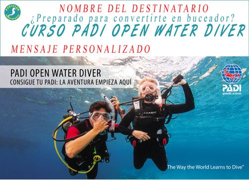 Vale Regalo Open Water Vale Regalo Open Water